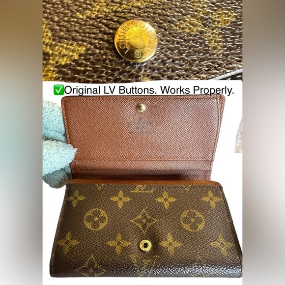 127 Louis Vuitton Monogram Porte Monnaie Tresor Bifold Wallet - Picture 3 of 16